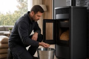 Contrôle de granulés avant utilisation dans un poêle